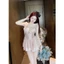 HT128 Váy ngủ sexy 2s cánh tiên ren eo tôn dáng,đồ ngủ lụa đơn giản dáng xoè gợi cảm HT128