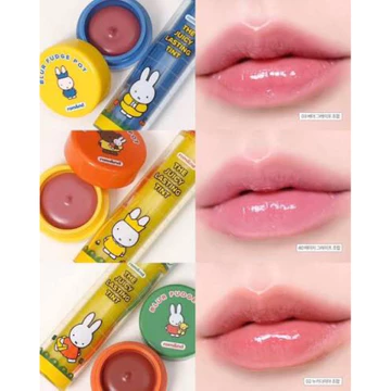 Set son Romand x Miffy Juicy Lasting Tint tặng kèm hũ son lì Blur Fudge Pot - Son bùn Twinkle Pop🇰🇷🇰🇷