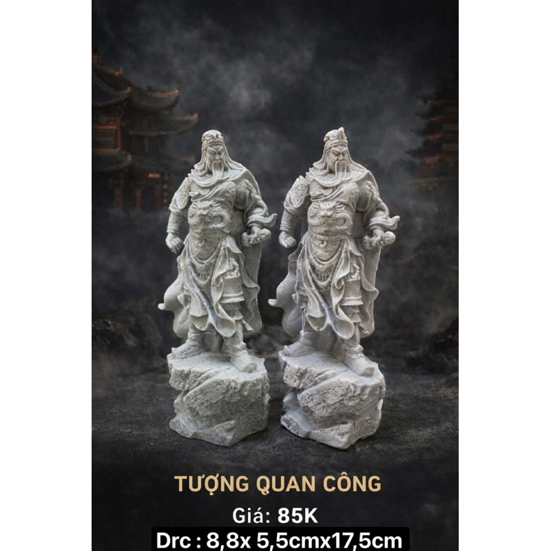 Tượng ngài Quan Công trang trí tiểu cảnh