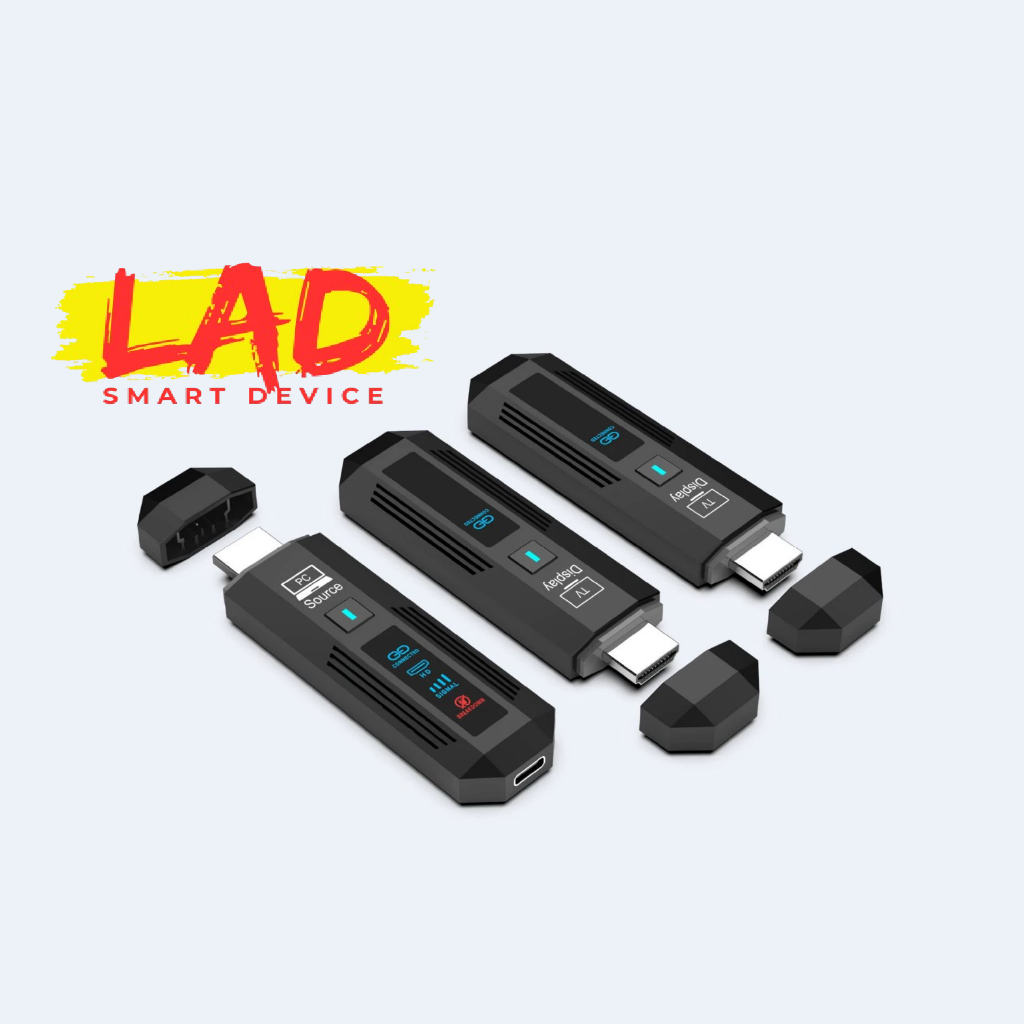 HDMI không dây 50M với màn hình hiển thị phiên bản mới nhất 2026 hiện đại dùng được cho 2 tivi