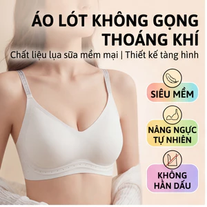 Áo ngực đúc su hương trà, áo lót không gọng su đúc cài sau mềm mại thoải mái, nâng ngực nhẹ, mút dày 0.5cm