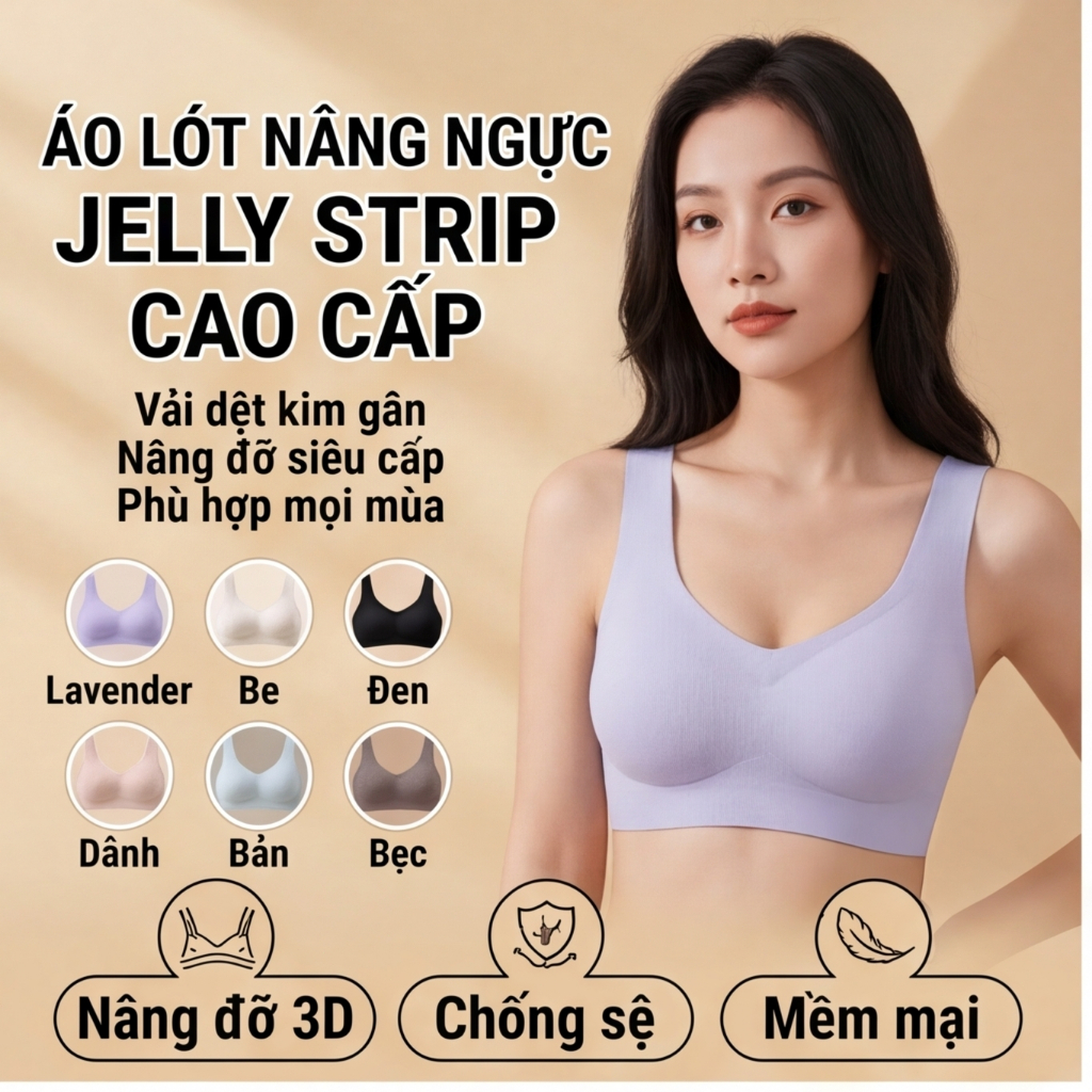 (1192) YANMEI Áo bra dạng thể thao chất su thông hơi thoáng mát, áo lót mút mỏng thể thao, áo ngực chui đầu mút mỏng