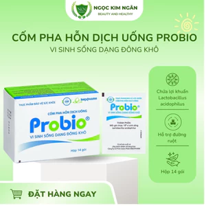 Men tiêu hóa PROBIO dạng cốm pha hỗn dịch - cân bằng hệ vi sinh đường ruột, hỗ trợ tiêu hóa - Hộp 14 gói