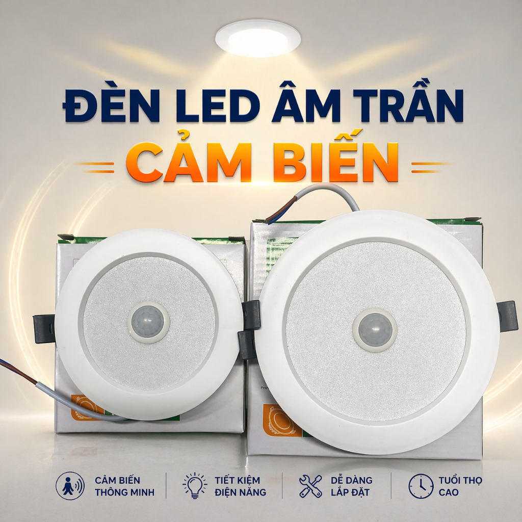 Đèn Led Âm Trần Cảm Ứng D90 D110 – Giải Pháp Chiếu Sáng Thông Minh Tiết ...
