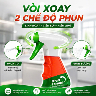 Chai Xịt Tẩy Dầu Mỡ Bref Power 750ml Đức Tẩy Vết Cháy Bếp Gas, bếp từ, Lò Nướng Máy Hút, mặt bếp Mùi Sạch Bóng
