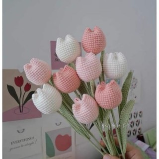 [SẴN] HOA TUYLIP BÉO MÓC LEN HANDMADE