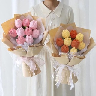 [SẴN] HOA TUYLIP BÉO MÓC LEN HANDMADE