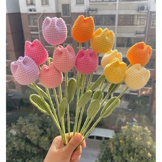 [SẴN] HOA TUYLIP BÉO MÓC LEN HANDMADE