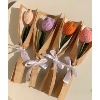 [SẴN] HOA TUYLIP BÉO MÓC LEN HANDMADE