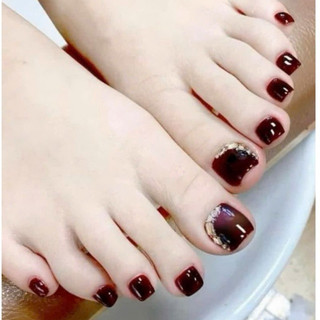 (HOẢ TỐC ) NAILBOX CHÂN SƠN GEL MÀU ĐỎ MIX ĐÁ NHỎ