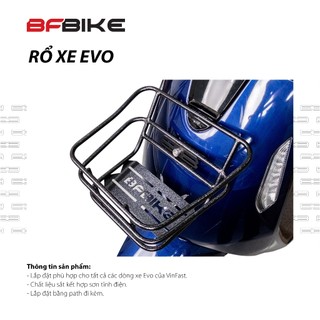 Rổ Xe Evo | Inox Màu Bạc/Sắt Sơn Tĩnh Điện Đen | B-Factory Made in Vietnam