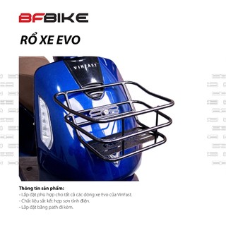 Rổ Xe Evo | Inox Màu Bạc/Sắt Sơn Tĩnh Điện Đen | B-Factory Made in Vietnam