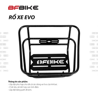 Rổ Xe Evo | Inox Màu Bạc/Sắt Sơn Tĩnh Điện Đen | B-Factory Made in Vietnam