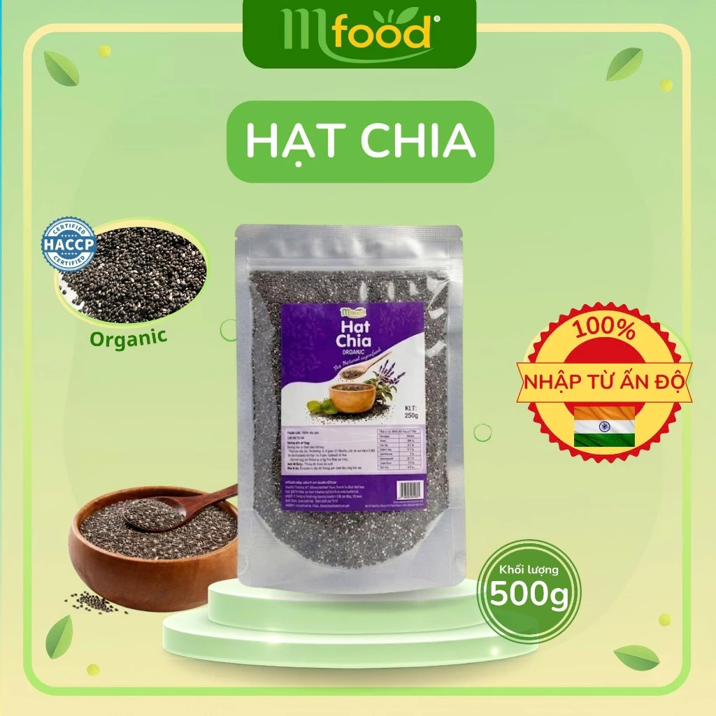 HẠT CHIA MFOOD 250G – SIÊU THỰC PHẨM CHO CUỘC SỐNG LÀNH MẠNH