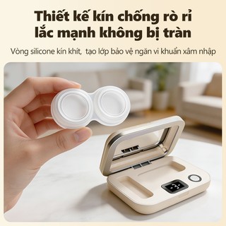 Máy rửa lens tự động Làm sạch bằng sóng siêu âm Khử trùng bằng ánh sáng xanh Máy rửa kính áp tròng