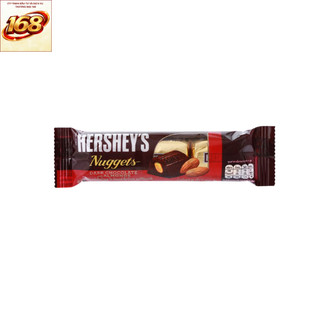Kẹo Socola Đen Nhân Hạnh Nhân Hershey's Nuggets trọng lượng 28g