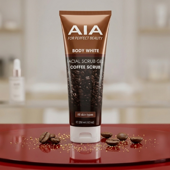 Gel Tẩy Da Chết Mặt Và Toàn Thân AIA [Nâu] - Tái Tạo Da, Hỗ Trợ Mờ Melanin Và Nếp Nhăn
