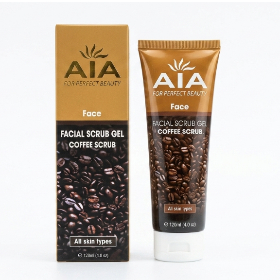 Gel Tẩy Da Chết Mặt Và Toàn Thân AIA [Nâu] - Tái Tạo Da, Hỗ Trợ Mờ Melanin Và Nếp Nhăn
