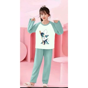 🌸 BỘ ĐỒ BÉ GÁI DÀI TAY – HÌNH CỰC ĐÁNG YÊU 🐱💕 DS727