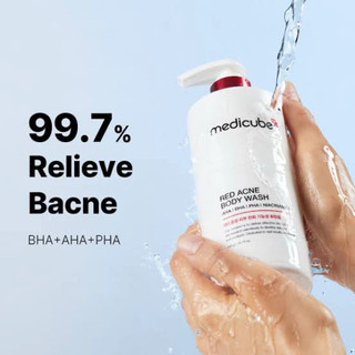 Sữa tắm medicube 400g/Red Acne Body Wash AHA BHA PHA dưỡng da mịn màng/hỗ trợ giảm mụn hiệu quả