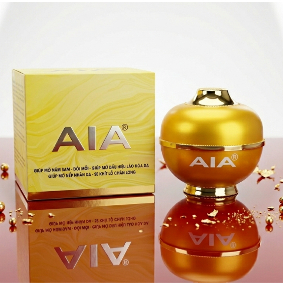 Kem Face AIA Dưỡng Trắng Da [Vàng] - Hỗ Trợ Thu Nhỏ Lỗ Chân Lông, Cấp Ẩm Vitamin E B3