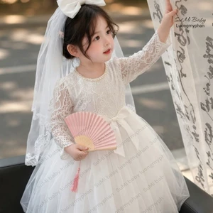 Váy công chúa ren mẫu cô dâu cao cấp hot nhất cho bé gái
