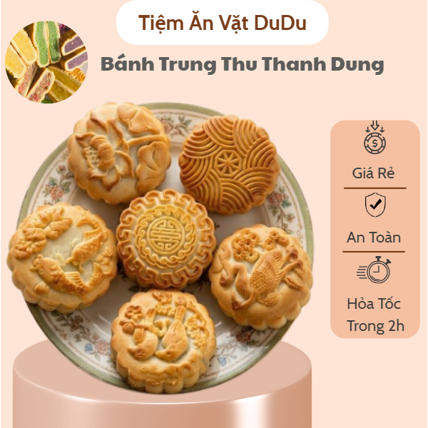 Bánh Trung Thu Thanh Dung, Bánh Trung Thu Đa Dạng Hương Vị, Bánh Mềm Không Chất Bảo Quản - Ăn Vặt Truyền Thống