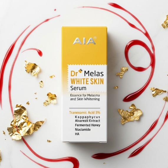 Serum Nám Tàn nhang Ngừa thâm quầng mắt AIA 30ml (trắng-vàng)
