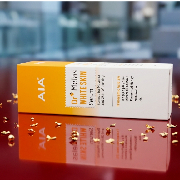 Serum Nám Tàn nhang Ngừa thâm quầng mắt AIA 30ml (trắng-vàng)
