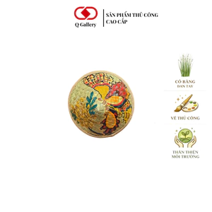 Charm Nón Cỏ Bàng Q Gallery - Đan Vẽ Tay - Treo Túi Xách Móc Khóa