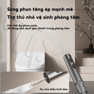 TIXX Bộ sen cây tắm đứng 4 nút bấm đa năng 4 chế độ Chất liệu nhôm Space vòi hoa sen