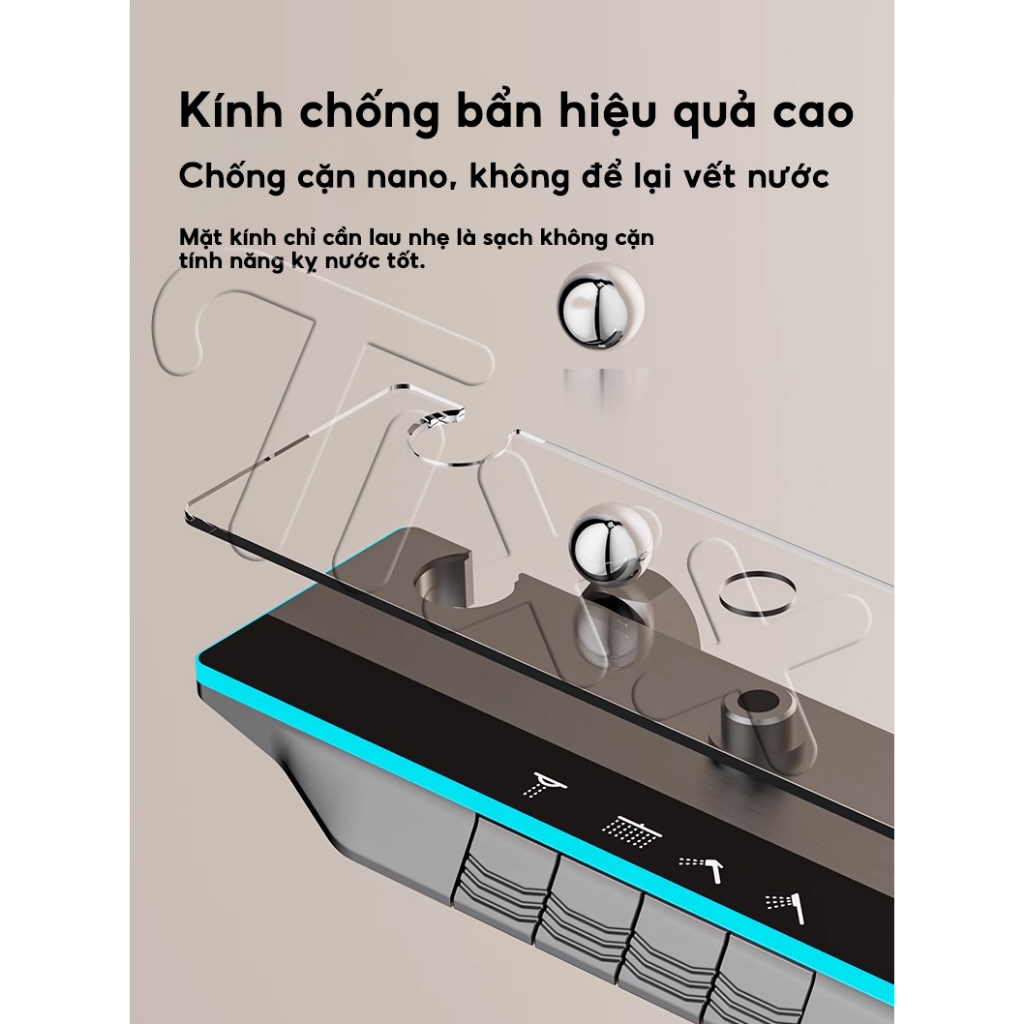TIXX Bộ sen cây tắm đứng 4 Chế Độ Xả Nước Chống Han Gỉ Chống Bám Cặn Canxi bộ vòi sen