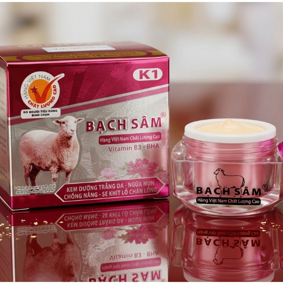 Kem Bạch sâm K1 (Tím-Xám) - Kem Face Dưỡng Da Mềm Mịn & Se Khít Lỗ Chân Lông 12g