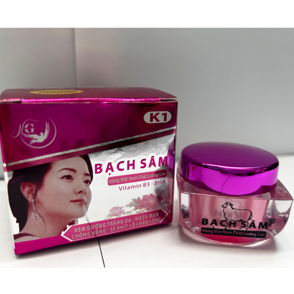 Kem Bạch sâm K1 (Tím-Xám) - Kem Face Dưỡng Da Mềm Mịn & Se Khít Lỗ Chân Lông 12g