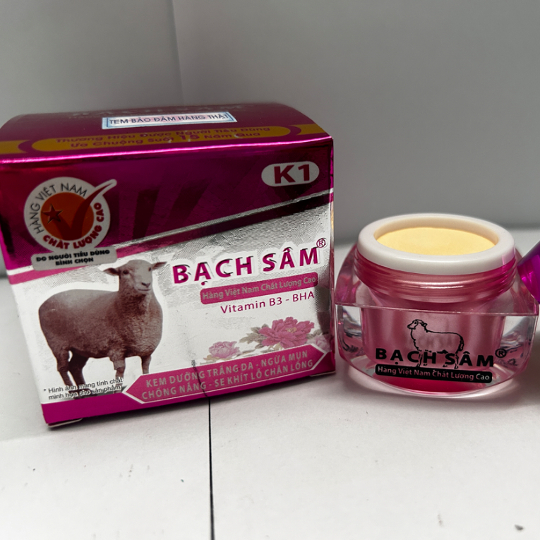 Kem Bạch sâm K1 (Tím-Xám) - Kem Face Dưỡng Da Mềm Mịn & Se Khít Lỗ Chân Lông 12g