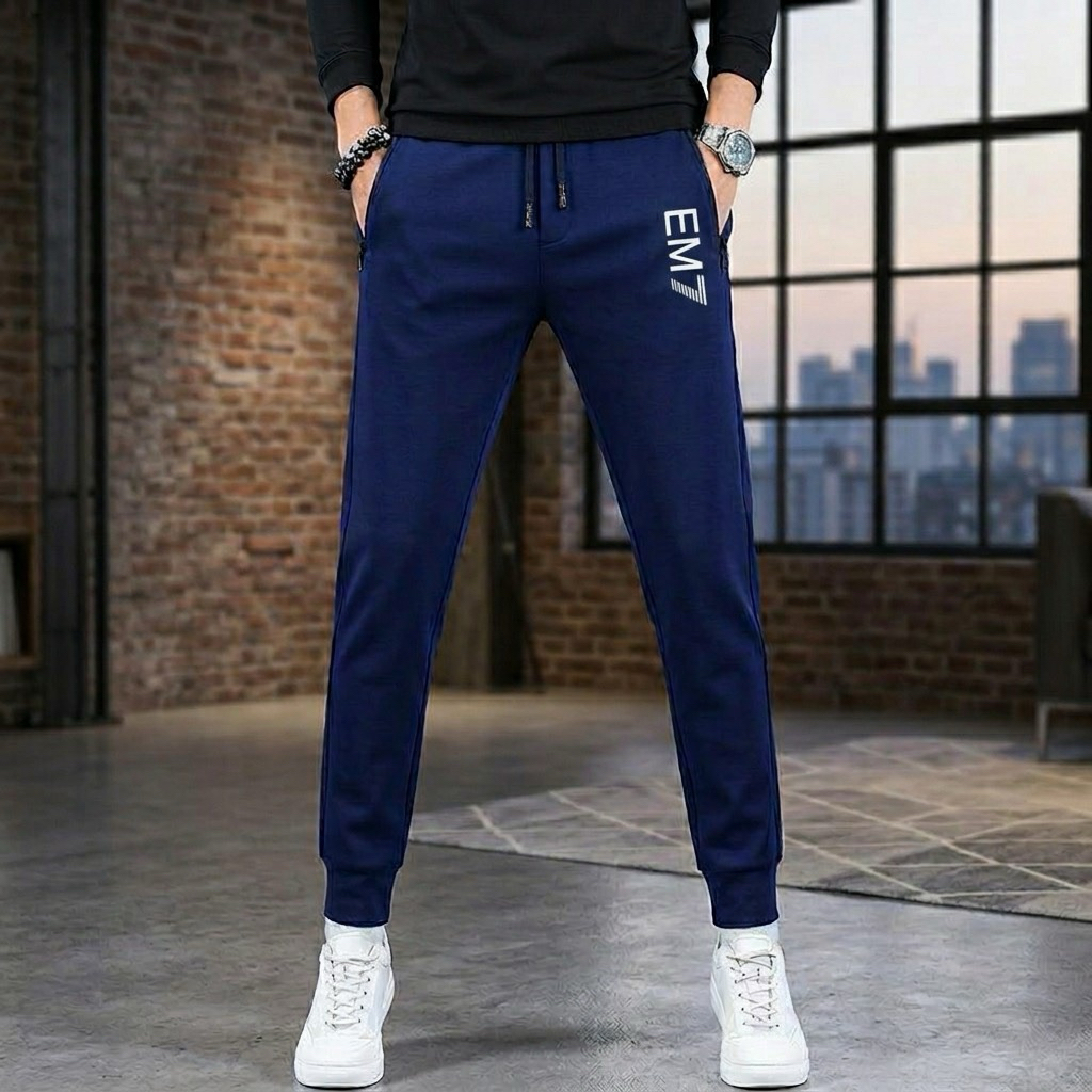 Quần Thun Nam Dài Thể Thao Ống Suông Logo in vải loại 1 cao cấp quần jogger nam thun co giãn 4 chiều shopthethaokute