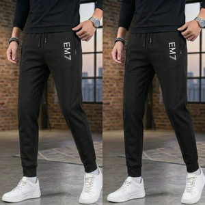 Quần Thun Nam Dài Thể Thao Ống Suông Logo in vải loại 1 cao cấp quần jogger nam thun co giãn 4 chiều shopthethaokute