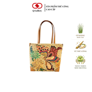 Túi Cỏ Bàng MiMi Q Gallery - Đan Vẽ Tay - Mộng Hồ Điệp