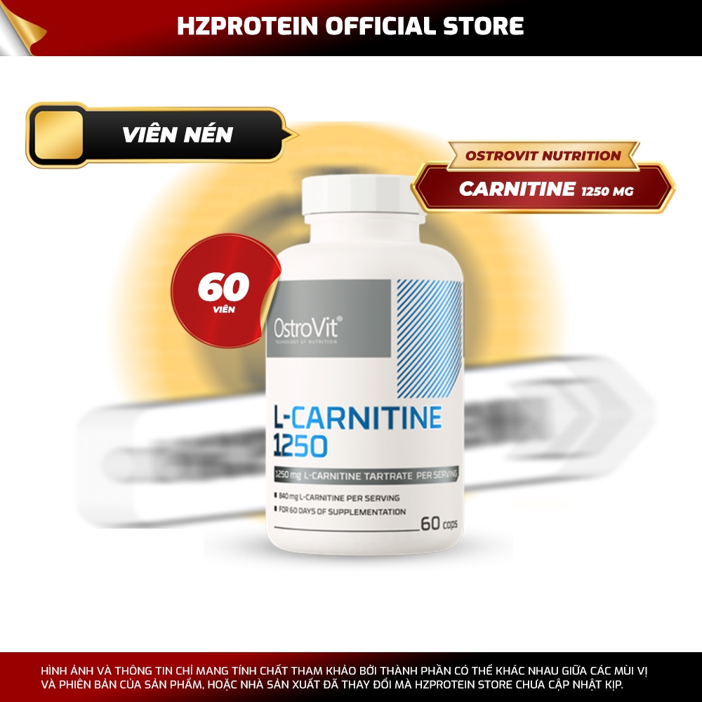 OSTROVIT L-CARNITINE 1000MG - H TR GIM M, CHUYN HA M THA THNH NNG  LNG | Shopee Vit Nam