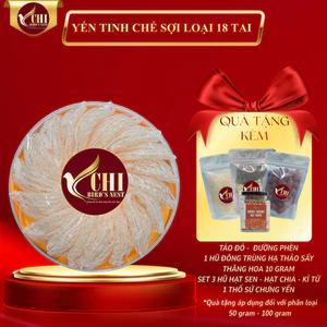 Tổ Yến Tinh Chế Sợi Loại 18 Tai , Nguyên Chất 100% - Yến Chi - Yến Tinh Chế