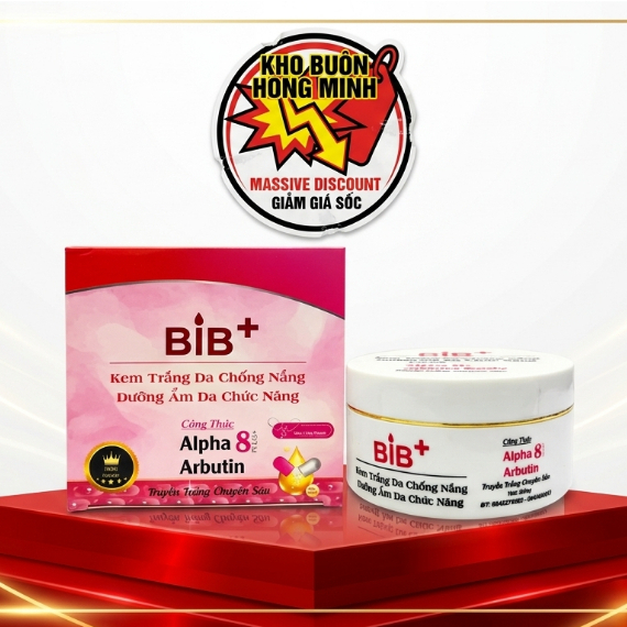 Kem Dưỡng Thể BIB Chính Hãng [Trắng Đỏ] - Nâng Tông Tự Nhiên, Cấp Ẩm Và Ngừa Lão Hóa Da