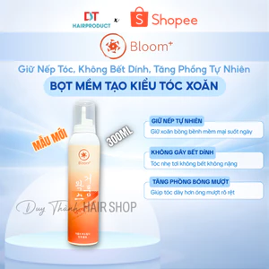 Bọt Mềm Giữ Nếp Tóc Xoăn Lơi Bloom 300ml – Tạo Kiểu Tóc, Không Bết Dính, Tăng Phồng Tự Nhiên.