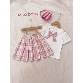 [14- 28kg] Set váy bé gái - set xinh đi học cho bé.hàng QCCC mẫu mới - đồng phục học sinh phong cách Hàn Quốc