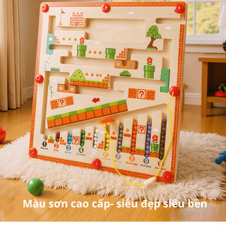 Đồ chơi trí tuệ - Đồ chơi gỗ - Đồ chơi trẻ em - Đồ chơi giáo dục giải mã mê cung cho bé