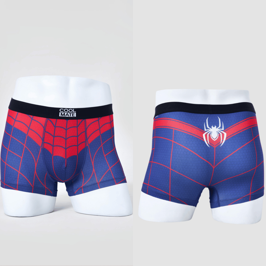 [MUA 3 TẶNG 1]Combo 3 Quần lót nam Trunk Marvel Spiderman, Venom , Hulk, Panther Coolmate