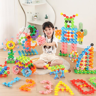 Đồ Chơi Xếp Hình 3D 200 Mảnh Kèm Sách Hướng Dẫn Cho Bé-Hộp Ghép Hình Mideer Snowflake Blocks Giáo Dục Phát Triển Não Bộ