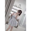 Đầm 2 dây kẻ thêu hoa mai phương bùi