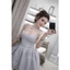 Đầm 2 dây kẻ thêu hoa mai phương bùi
