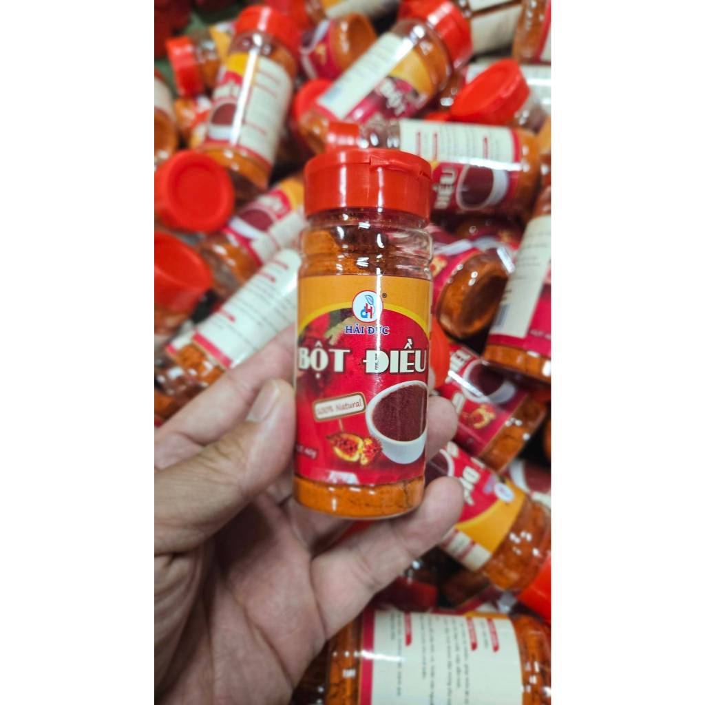Bột Điều Đỏ Đức Hải Nguyên chất 100% (không phẩm màu) Tạo màu và hương vị cho món ăn - Đức Hải Food