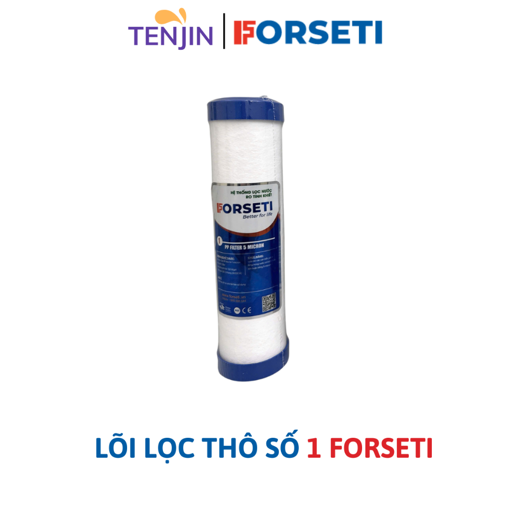 Bộ 3 Lõi Lọc Thô 123 Forseti Sử Dụng Lõi 2 CTO Than Nén Thay Cho Máy Có 3 Cốc Lọc 10 inch Hoặc Máy Model S-S038, U03